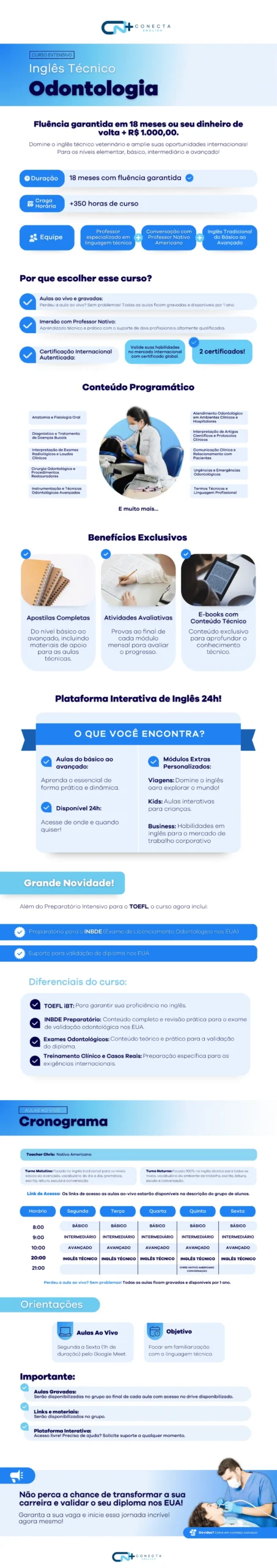 Curso Extensivo de Inglês - ODONTOLOGIA